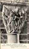 CPA Vezelay Basilique de la Madeleine Chapiteau du dixieme Pilier de la Nef Cote Ouest 
