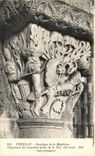 CPA Vezelay Basilique de la Madeleine Chapiteau du Cinquieme Pilier de la Nef Cote Nord 