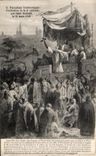 CPA Vezelay Predication de la Croisade Par Saint Bernard le Mars 
