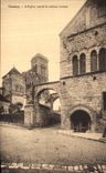 CPA Vezelay L Eglise Vue de La Maison Romane 