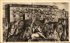 VINTAGE POSTCARD Belfort the Castle Old Feudal Fortress Lion