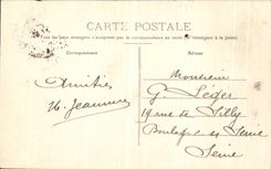 POSTAL Belfort de la VENDIMIA los trabajos del leon del leon de Bartholdi