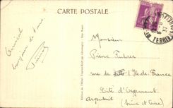 VINTAGE POSTCARD Balloon D Alsace Seen from Of the Valley of the Tasty one