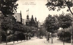 POSTAL Metz de la VENDIMIA el paladar del gobernador