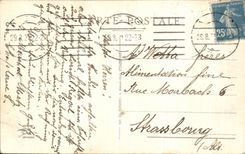 Puente de Metz de la POSTAL de la VENDIMIA de muerto e iglesia de la guarnicion