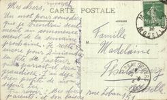 Iglesia de Metz Montigny de la POSTAL de la VENDIMIA