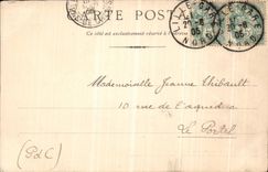 VINTAGE POSTCARD Public garden Jussieu Lille