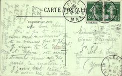 VINTAGE POSTCARD Lepine Main street and L Notre Dame church