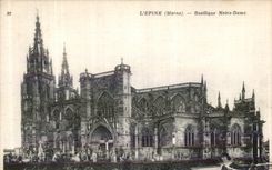 VINTAGE POSTCARD L Spine Notre Dame Basilica