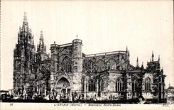 VINTAGE POSTCARD L Spine the Marne Notre Dame Basilica