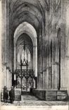 VINTAGE POSTCARD Notre Dame of L Spine the nave with jube before the restoration