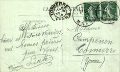 VINTAGE POSTCARD L Notre Dame Spine