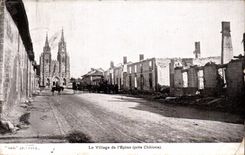 VINTAGE POSTCARD the Village of L Spine close Trawl nets