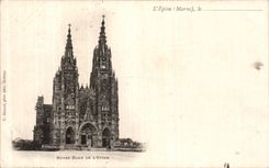 VINTAGE POSTCARD Lepine the Notre Dame Marne