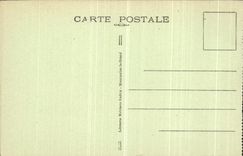 VINTAGE POSTCARD Mourmelon Church and Place Clemenceau