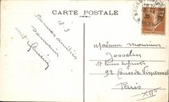 VINTAGE POSTCARD Mourmelon Camp the Large one and of Trawl nets Seen from in the Militaria plane