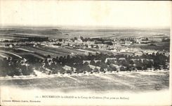 VINTAGE POSTCARD Mourmelon the Large one and the Camp of Trawl nets seen from in Militaria balloon