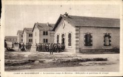 VINTAGE POSTCARD Mourmelon the Large Camp of the New Camp of Divison Refectory and houses of Militaria troop