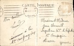 VINTAGE POSTCARD Mourmelon the Large Camp of the New Camp of Divison Refectory and houses of Militaria troop