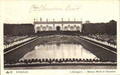VINTAGE POSTCARD Epernay L Orangere Moet House and Chandon