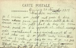 VINTAGE POSTCARD Epernay View Church Saint Paul Saint Pierre