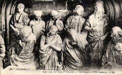VINTAGE POSTCARD Chaumont Eglise Jean Saint Baptizes the Sepulchre