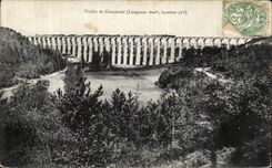 VINTAGE POSTCARD Chaumont Viaduct