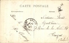 VINTAGE POSTCARD Chaumont the Monument of the Children of the High Militaria Marne