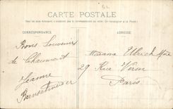 VINTAGE POSTCARD Chaumont Church St Jean side Gate