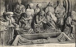 VINTAGE POSTCARD Chaumont the Sepulchre of L Church Saint Jean Baptist