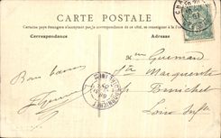 VINTAGE POSTCARD Chaumont the Viaduct line of Paris has Belfort Train