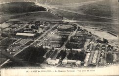 VINTAGE POSTCARD Camp Of Trawl nets the National District Seen from in the Militaria Plane