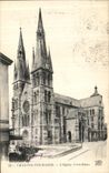 VINTAGE POSTCARD Trawl nets On the Marne L Notre Dame Church