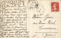 VINTAGE POSTCARD Trawl nets House in the countryside