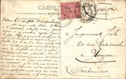 VINTAGE POSTCARD With the Camp of Trawl nets Under the Militaria Tent