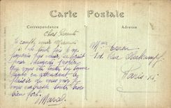 VINTAGE POSTCARD Trawl nets On the Marne Seen from of the Bridge of the Canal barge Boat