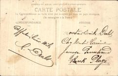 VINTAGE POSTCARD Trawl nets On the Marne Old Bridge Close Bastien Mauvilain