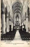 VINTAGE POSTCARD Cathedral Of Trawl nets On the Marne the Nave