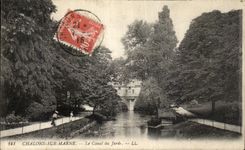 VINTAGE POSTCARD Trawl nets On the Marne the Canal of the Flaw