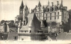 VINTAGE POSTCARD Loaches the Royal Castle and the door of Cordeliers