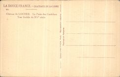 Castillo de los Loaches de la POSTAL de la VENDIMIA de la puerta de Cordeliers