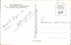 POSTAL Amboise de la VENDIMIA en Touraine La Chapelle Huberto santo