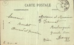 POSTAL Amboise de la VENDIMIA colegial Saint el oso