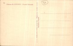 VINTAGE POSTCARD Loaches Castle of Eastern Frontage