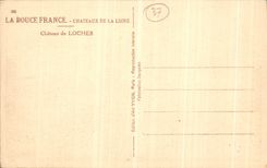 VINTAGE POSTCARD Loaches Loire ch4ateau Castle