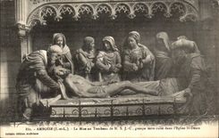 POSTAL Amboise de la VENDIMIA la tumba del ano del ajuste de NS JC