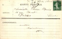 POSTAL Amboise de la VENDIMIA la tumba del ano del ajuste de NS JC