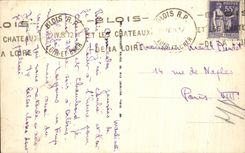 POSTAL Amboise de la VENDIMIA el castillo visto de I el