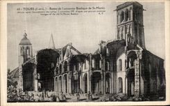 CPA Tours Restes de L ancienne Basilique de St Martin