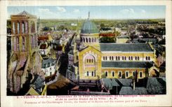 CPA Tours Panarama de la Tour de La Basilique Saint Martin